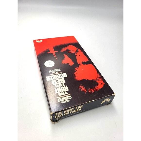 The Hunt for Red October VHS 1989 Red Tape Shell Alec Baldwin Sean Connery Rare - Picture 6 of 6